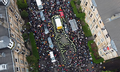 Crowd scene from Everybody to Kenmure Street